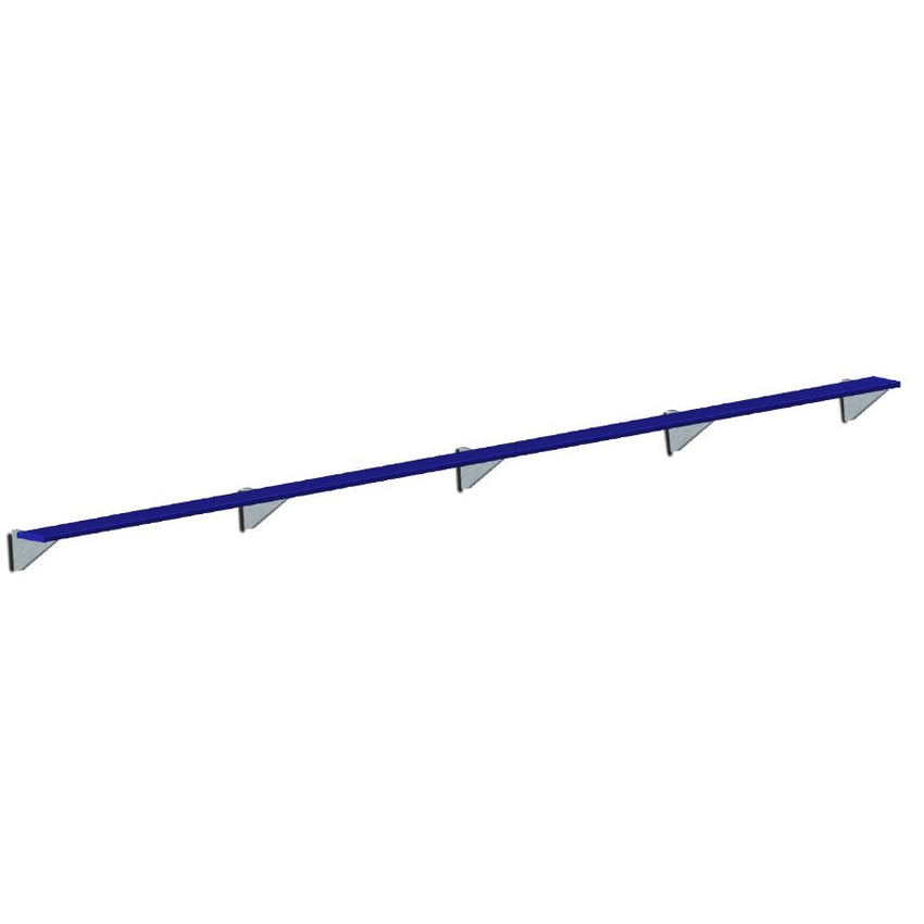 Jaypro Sports Outdoor Player Benches - Player Bench - Wall - Mounted - 27', Powder Coated (PBW - 95PC) - SchoolOutlet