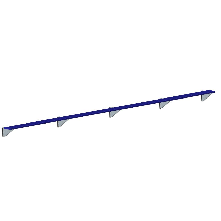 Jaypro Sports Outdoor Player Benches - Player Bench - Wall - Mounted - 27', Powder Coated (PBW - 95PC) - SchoolOutlet