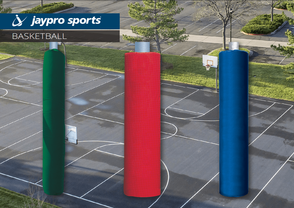 Jaypro Sports - Protector Pad - 6" Thick pad - Pro Football/Basketball Goal Post (Outdoor) - Pro Style, 4.5" Pole - Single (PPP - 500HP) - SchoolOutlet