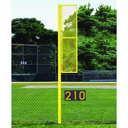 Jaypro Sports Foul Poles - Collegiate , 12' H - Softball -Semi Permanent - Set of 2 (SBCFP-12-XX)