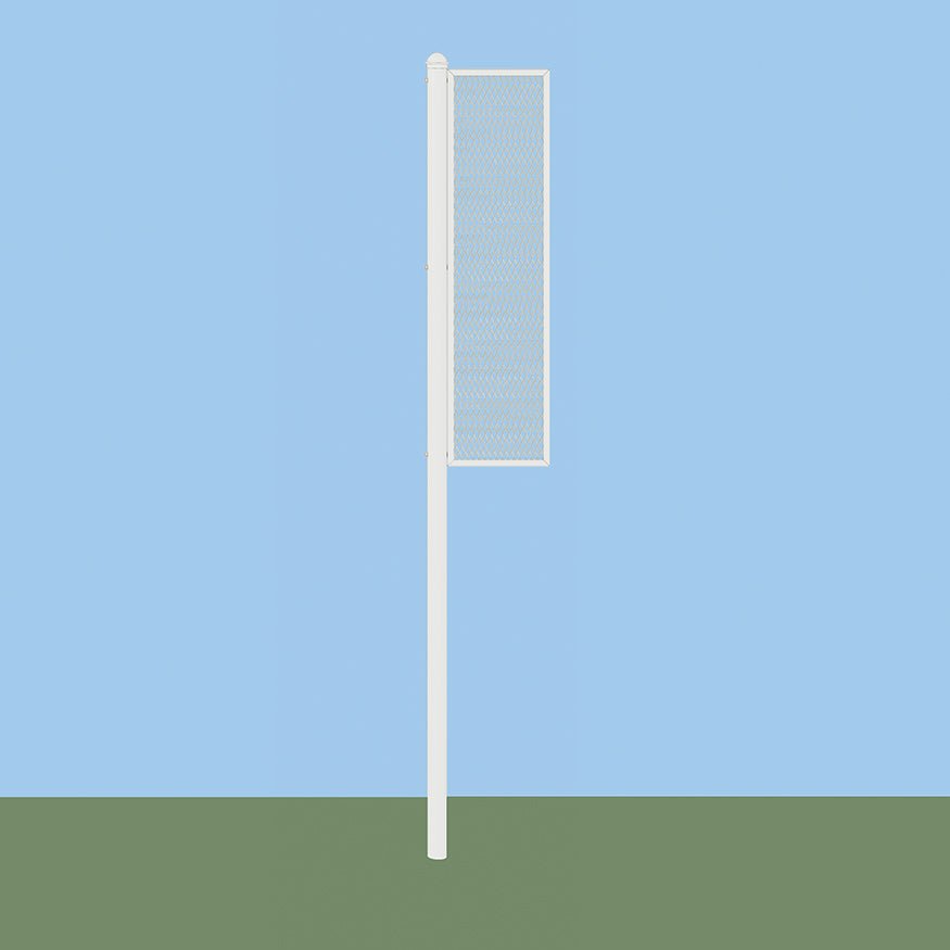Jaypro Sports Foul Poles - Collegiate , 12' H - Softball - Semi Permanent - Set of 2 (SBCFP - 12 - XX) - SchoolOutlet