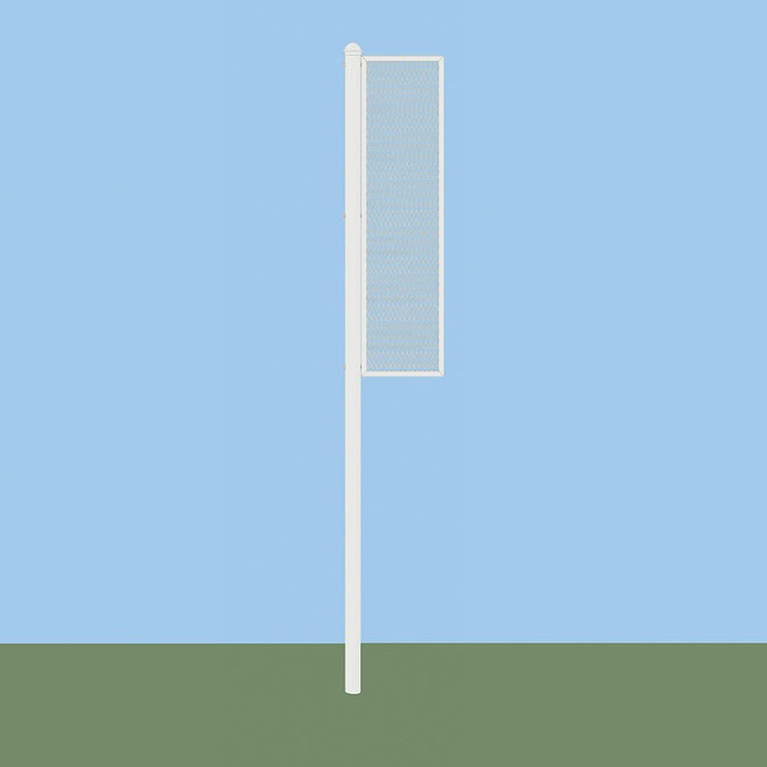 Jaypro Sports Foul Poles - Collegiate , 12' H - Softball - Semi Permanent - Set of 2 (SBCFP - 12 - XX) - SchoolOutlet