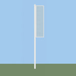 Jaypro Sports Foul Poles - Collegiate , 12' H - Softball - Semi Permanent - Set of 2 (SBCFP - 12 - XX) - SchoolOutlet