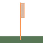 Jaypro Sports Foul Poles - Collegiate , 15' H - Softball - Semi Permanent - Set of 2 (SBCFP - 15 - XX) - SchoolOutlet