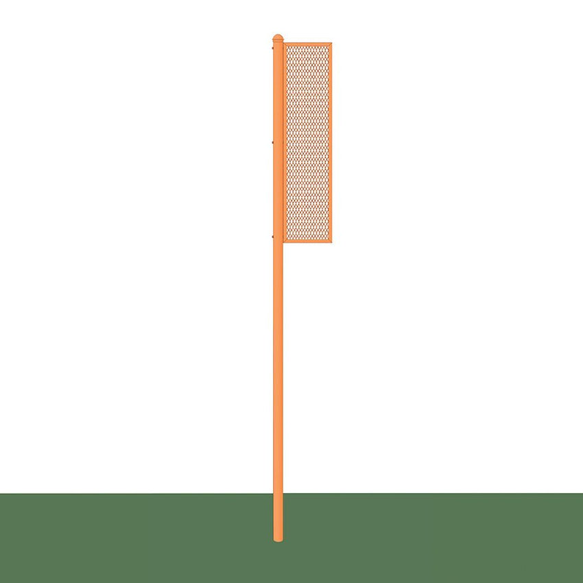 Jaypro Sports Foul Poles - Collegiate , 15' H - Softball - Semi Permanent - Set of 2 (SBCFP - 15 - XX) - SchoolOutlet