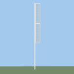 Jaypro Sports Foul Poles - Collegiate , 20' H - Softball - Semi Permanent - Set of 2 (SBCFP - 200 - XX) - SchoolOutlet