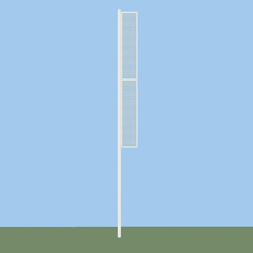 Jaypro Sports Foul Poles - Collegiate , 20' H - Softball - Semi Permanent - Set of 2 (SBCFP - 200 - XX) - SchoolOutlet