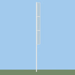 Jaypro Sports Foul Poles - Collegiate , 30' H - Softball - Semi Permanent - Set of 2 (SBCFP - 30 - XX) - SchoolOutlet