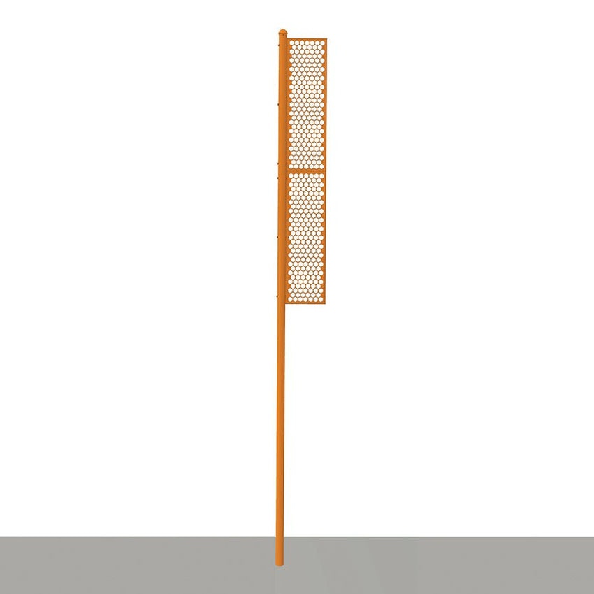 Jaypro Sports Foul Poles - Professional, 20' H - Softball - Surface Mount (SBFP - 200SM - XX) - SchoolOutlet