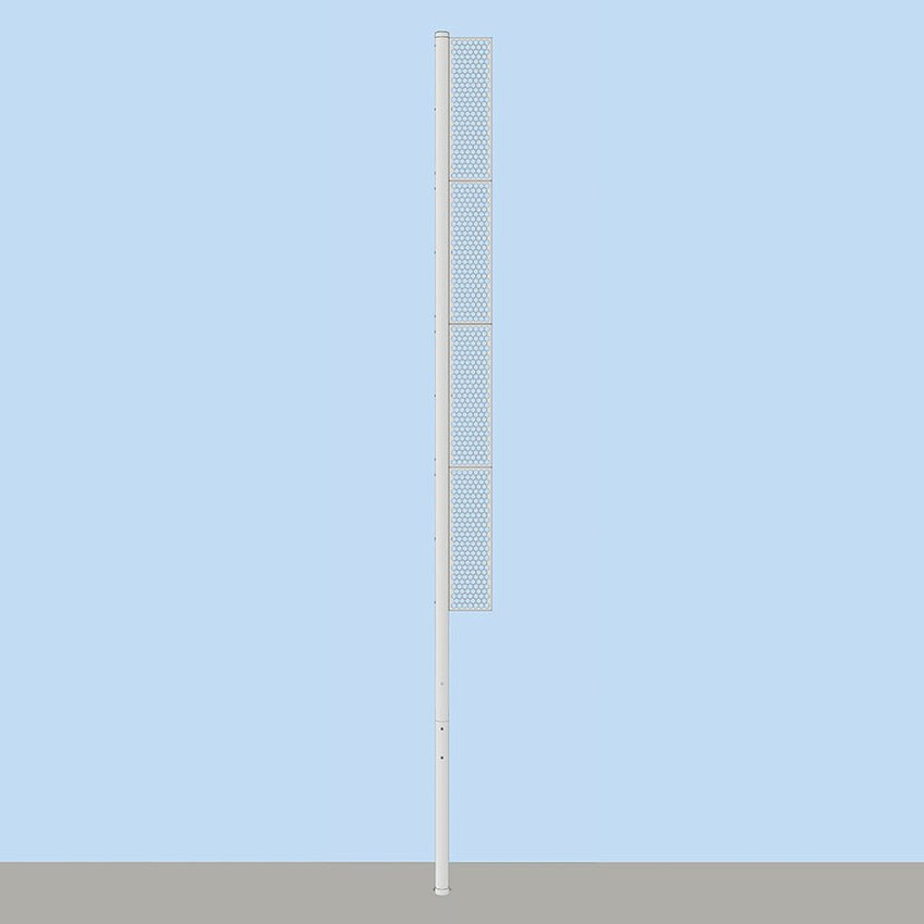 Jaypro Sports Foul Poles - Professional, 30' H - Softball - Surface Mount (SBFP - 30SM - XX) - SchoolOutlet
