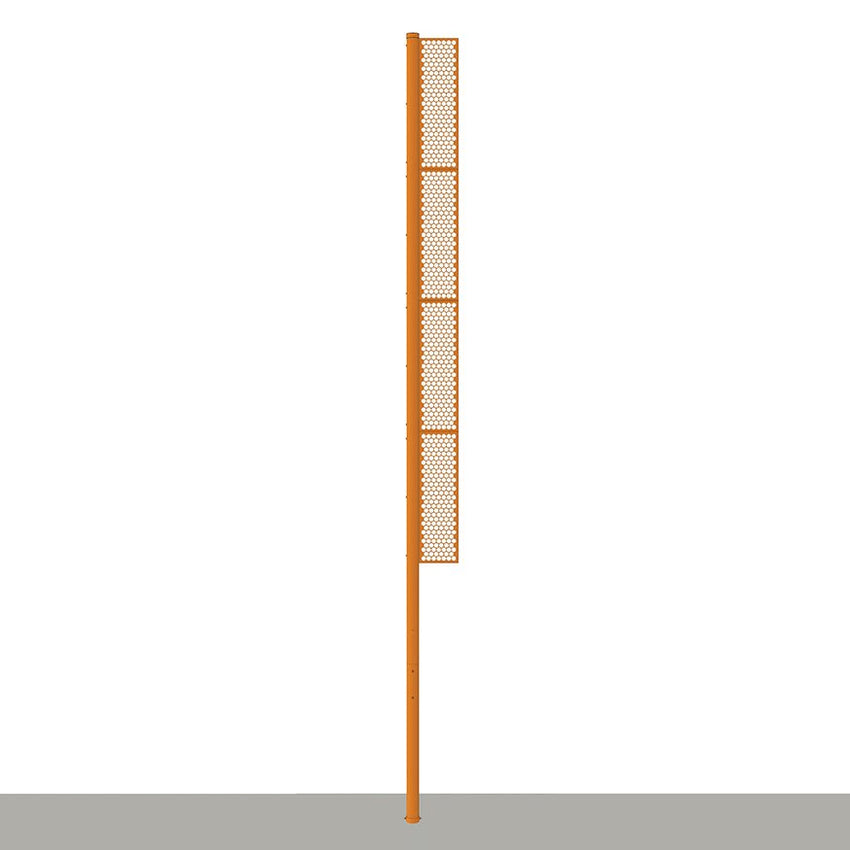 Jaypro Sports Foul Poles - Professional, 30' H - Softball - Surface Mount (SBFP - 30SM - XX) - SchoolOutlet
