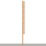 Jaypro Sports Foul Poles - Professional, 40' H - Softball - Surface Mount (SBFP - 40SM - XX) - SchoolOutlet