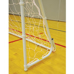 Jaypro Sports Soccer Goal - Portable - Steel Folding Soccer Goal - White - 7' H x 12' W x 4' D (SFG - 14HP) - SchoolOutlet