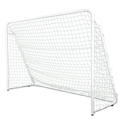 Jaypro Sports Soccer Goal - Portable - Steel Folding Soccer Goal- White - 7' H x 12' W x 4' D (SFG-14HP)
