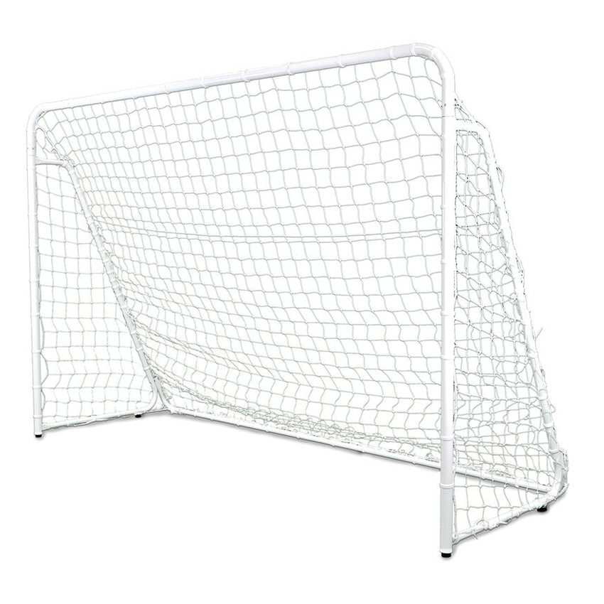 Jaypro Sports Soccer Goal - Portable - Steel Folding Soccer Goal - White - 7' H x 12' W x 4' D (SFG - 14HP) - SchoolOutlet