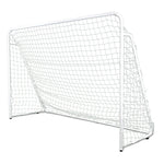 Jaypro Sports Soccer Goal - Portable - Steel Folding Soccer Goal - White - 7' H x 12' W x 4' D (SFG - 14HP) - SchoolOutlet