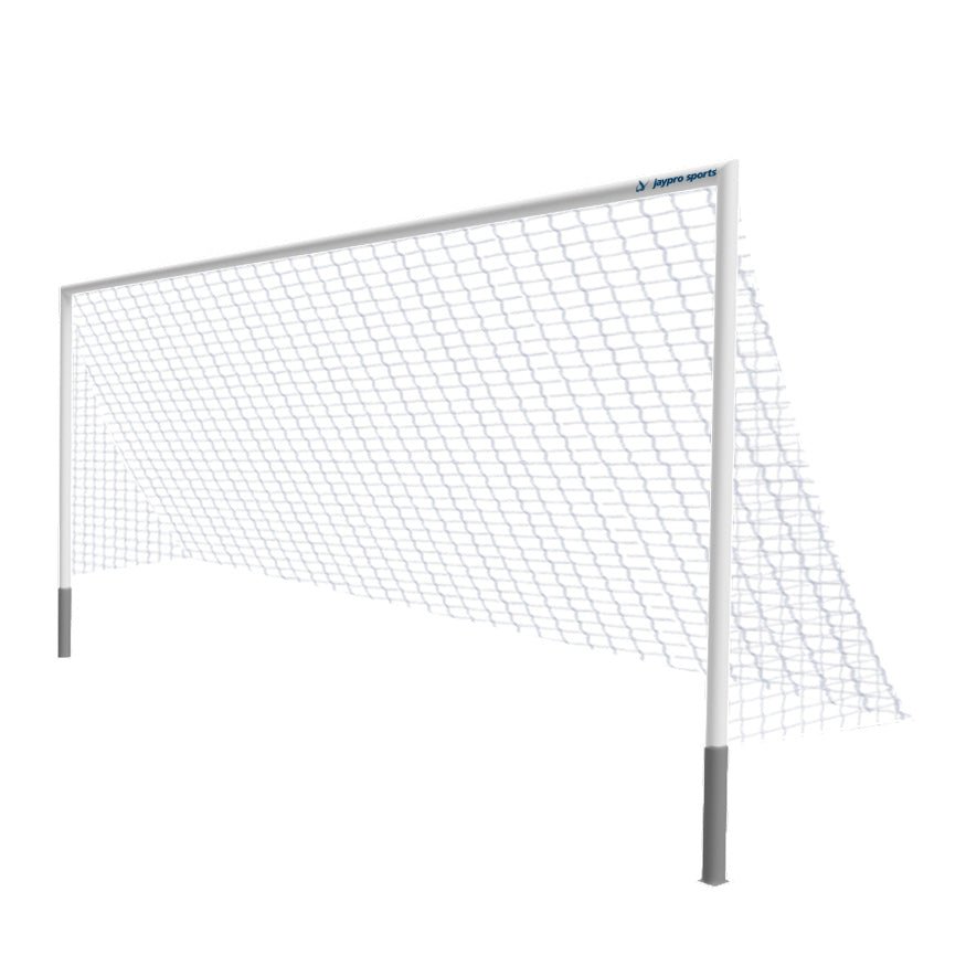 Jaypro Sports Soccer Goal - Round Goal - 8' H x 24' W x 4' B x 10' D, NFHS, NCAA Compliant (SGP - 220) - SchoolOutlet