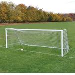 Jaypro Sports Soccer Goal - Classic Official Square with Galvanized Steel backstay Soccer Goals - Set of 2 (SGP - 730) - SchoolOutlet