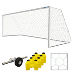 Jaypro Sports Soccer Goal - Classic Official Square Soccer Goal Deluxe Package (SGP - 760PKGDX) - SchoolOutlet