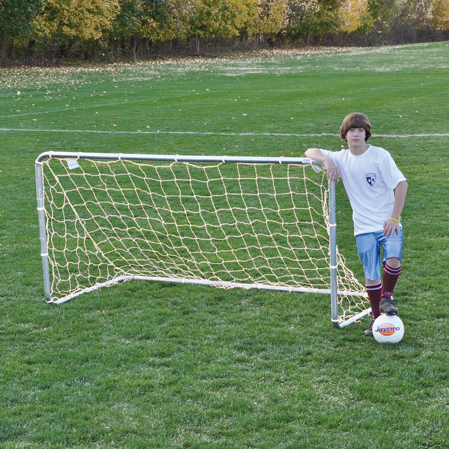 Jaypro Sports Soccer Goal - Rugged Play Goal - Practice Goal - 4' H x 8' W x 4' D (SMG - 8HP) - SchoolOutlet