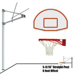 Jaypro Basketball System - Straight Post (5 - 9/16