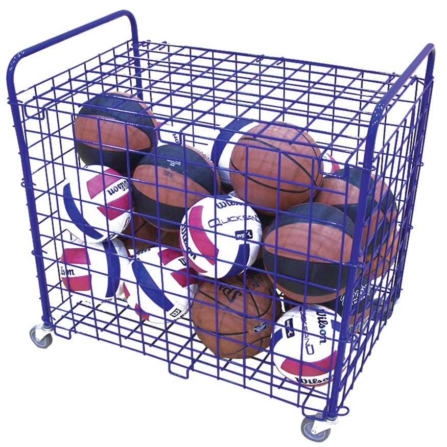 Jaypro Sports Ball Cart - The Original ToteMaster, 25 Ball - Royal Blue (TE - 2) - SchoolOutlet