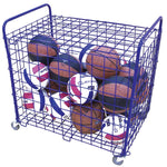 Jaypro Sports Ball Cart - The Original ToteMaster, 25 Ball - Royal Blue (TE - 2) - SchoolOutlet