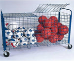 Jaypro Sports Ball Cart - ToteMaster Plus Deluxe Storage Cart, 35 Ball - Blue (TE - 60) - SchoolOutlet