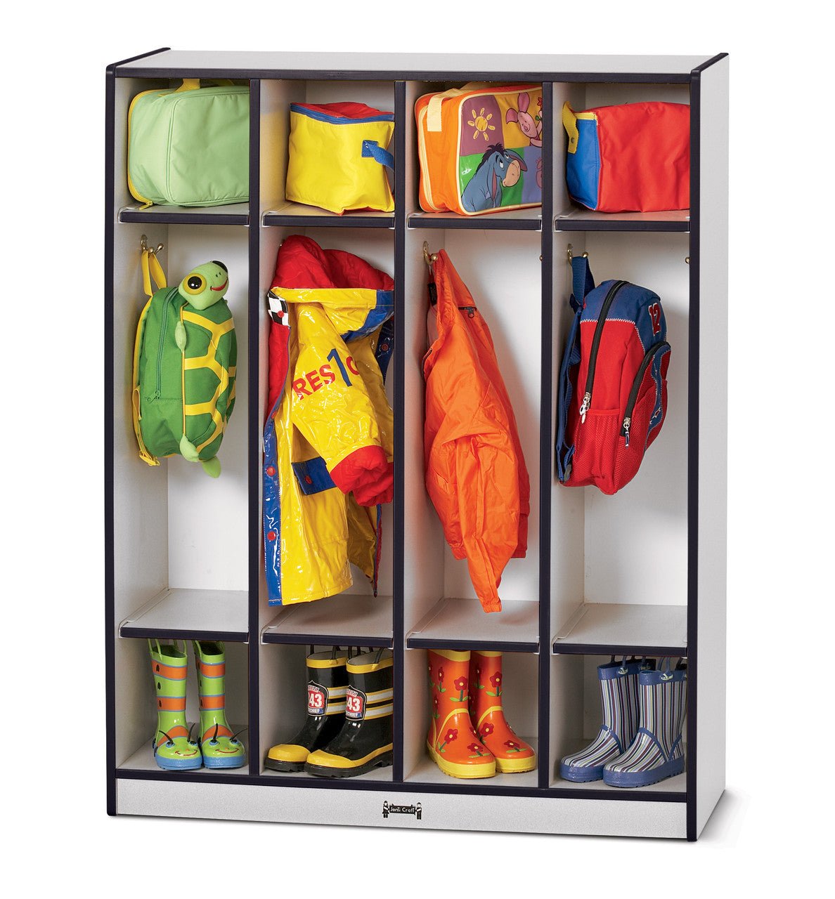 Rainbow Accents 4 Section Coat Locker - SchoolOutlet