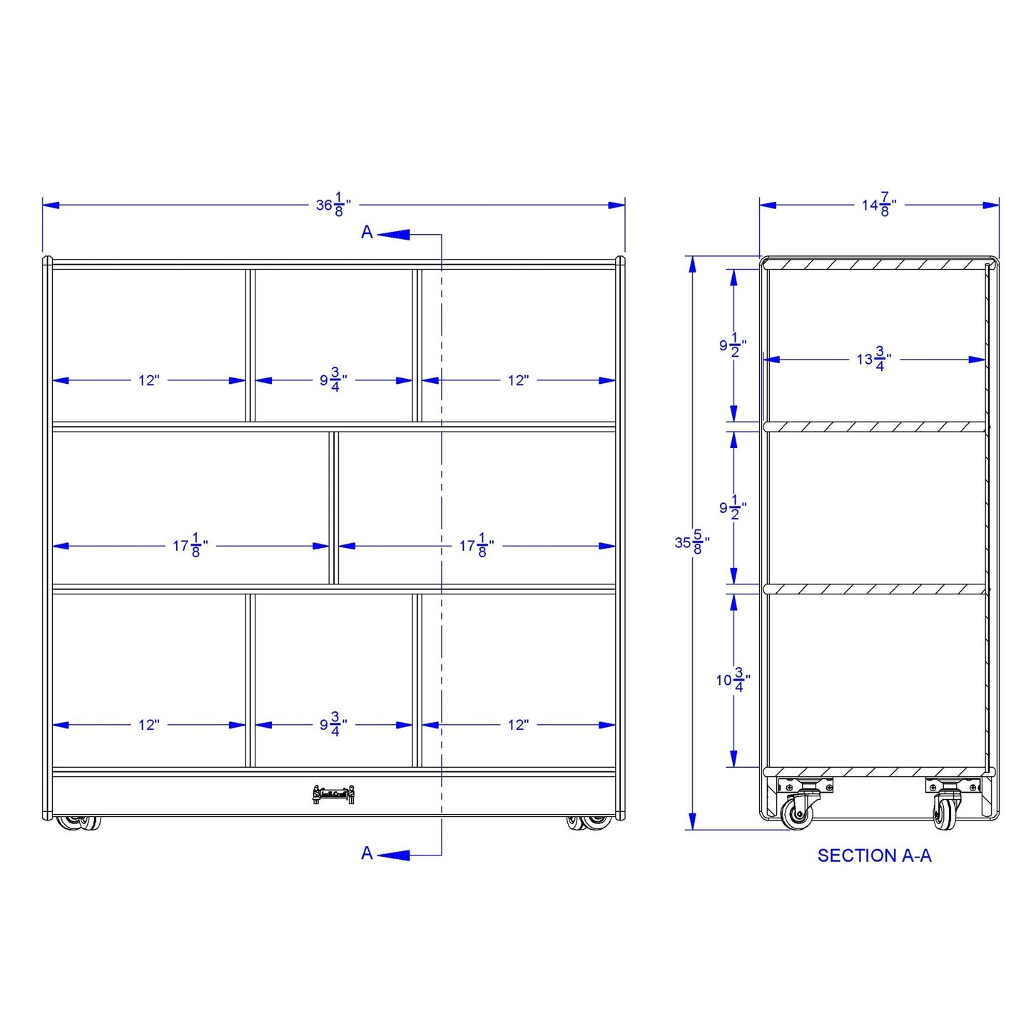 Jonti - Craft Mobile Single Storage Unit - SchoolOutlet