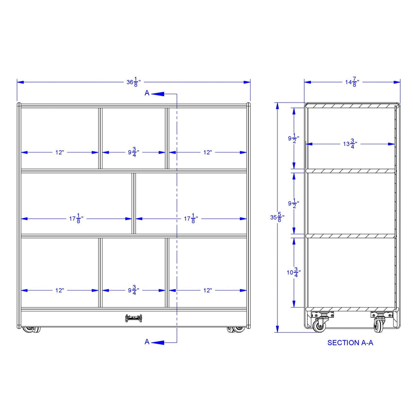 Jonti - Craft Mobile Single Storage Unit - SchoolOutlet