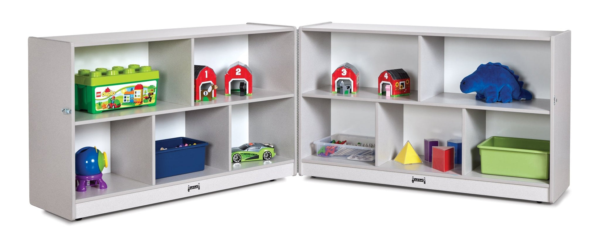 Rainbow Accents Low Mobile Fold - n - Lock Storage Unit - SchoolOutlet