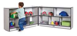 Rainbow Accents Low Mobile Fold-n-Lock Storage Unit
