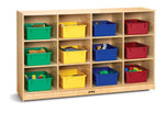 Jonti - Craft 12 Tub Large Mobile Storage Unit - with Colored Tubs - SchoolOutlet