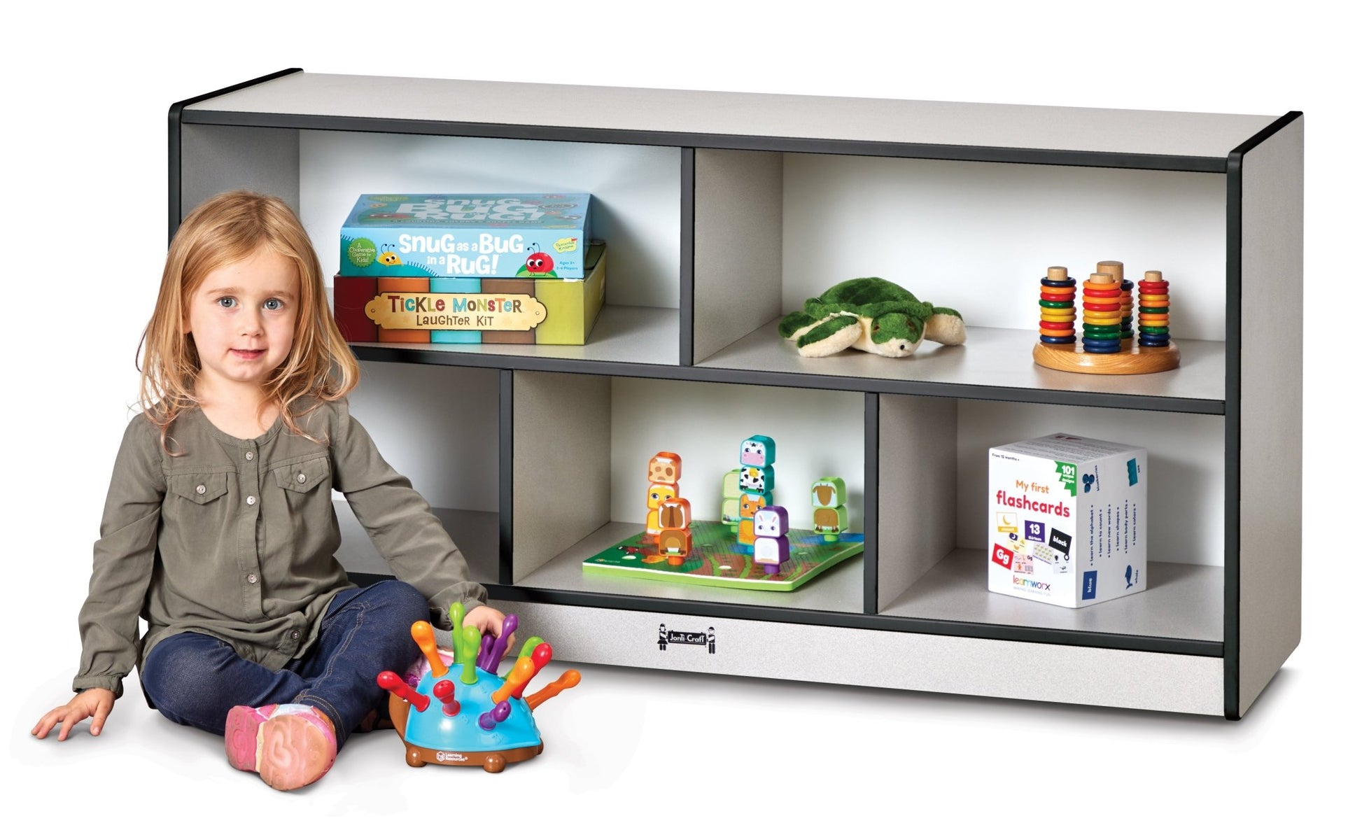 Rainbow Accents Toddler Single Mobile Storage Unit - SchoolOutlet