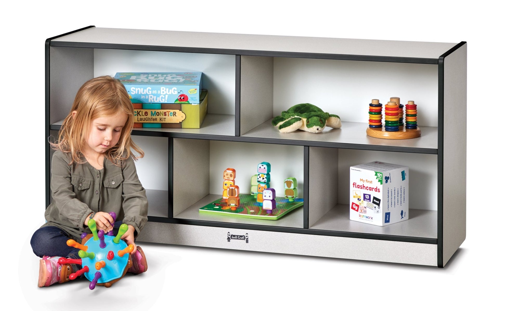 Rainbow Accents Toddler Single Mobile Storage Unit - SchoolOutlet