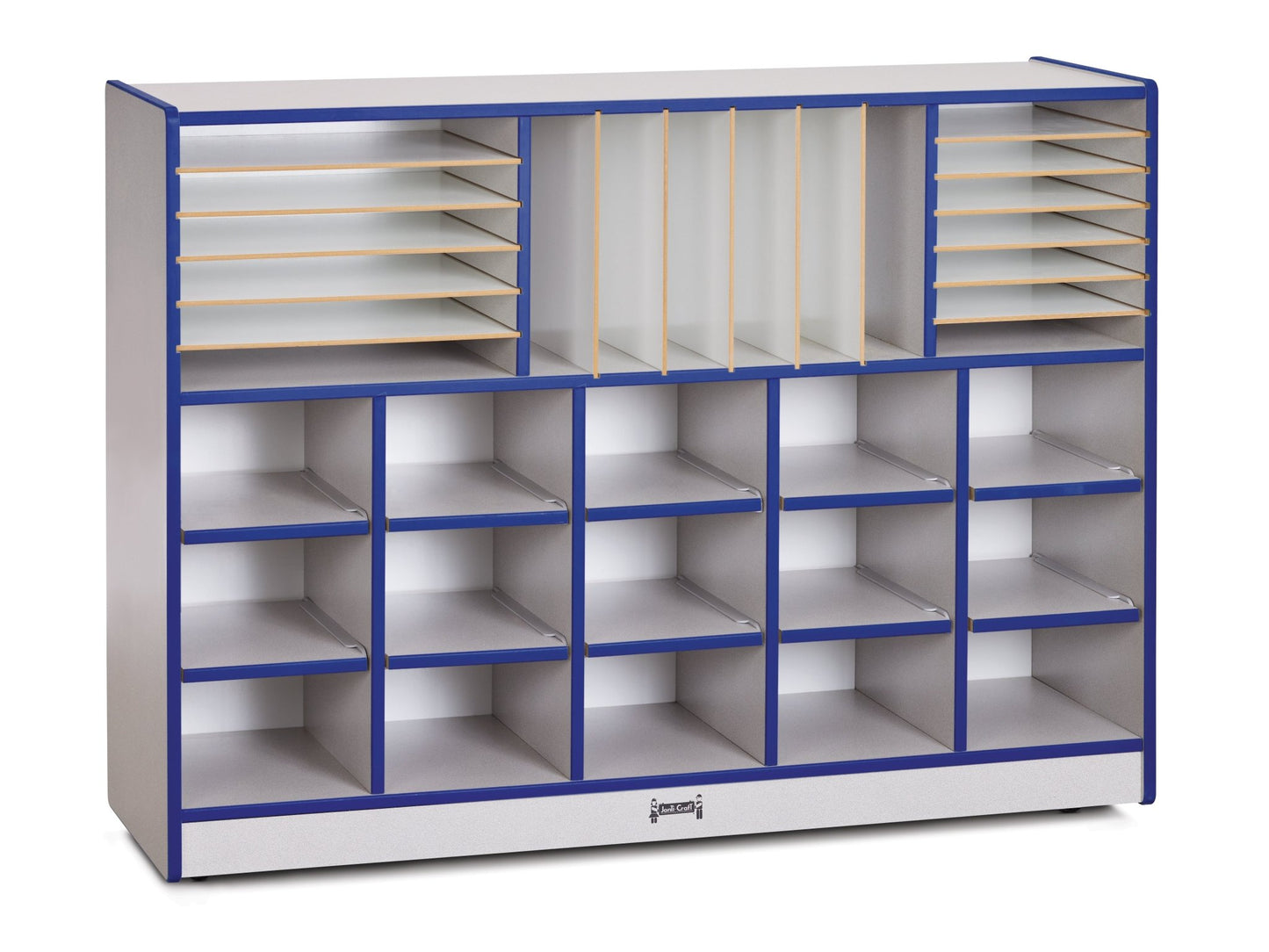 Rainbow Accents Sectional Cubbie - Tray Mobile Unit - without Trays - SchoolOutlet