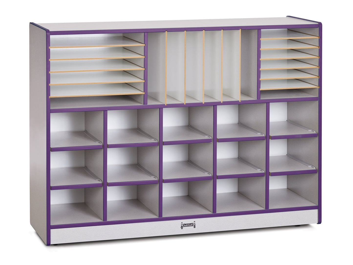 Rainbow Accents Sectional Cubbie - Tray Mobile Unit - without Trays - SchoolOutlet
