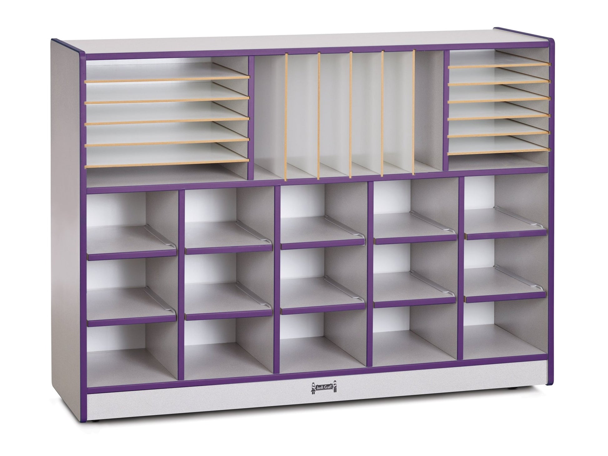 Rainbow Accents Sectional Cubbie - Tray Mobile Unit - without Trays - SchoolOutlet