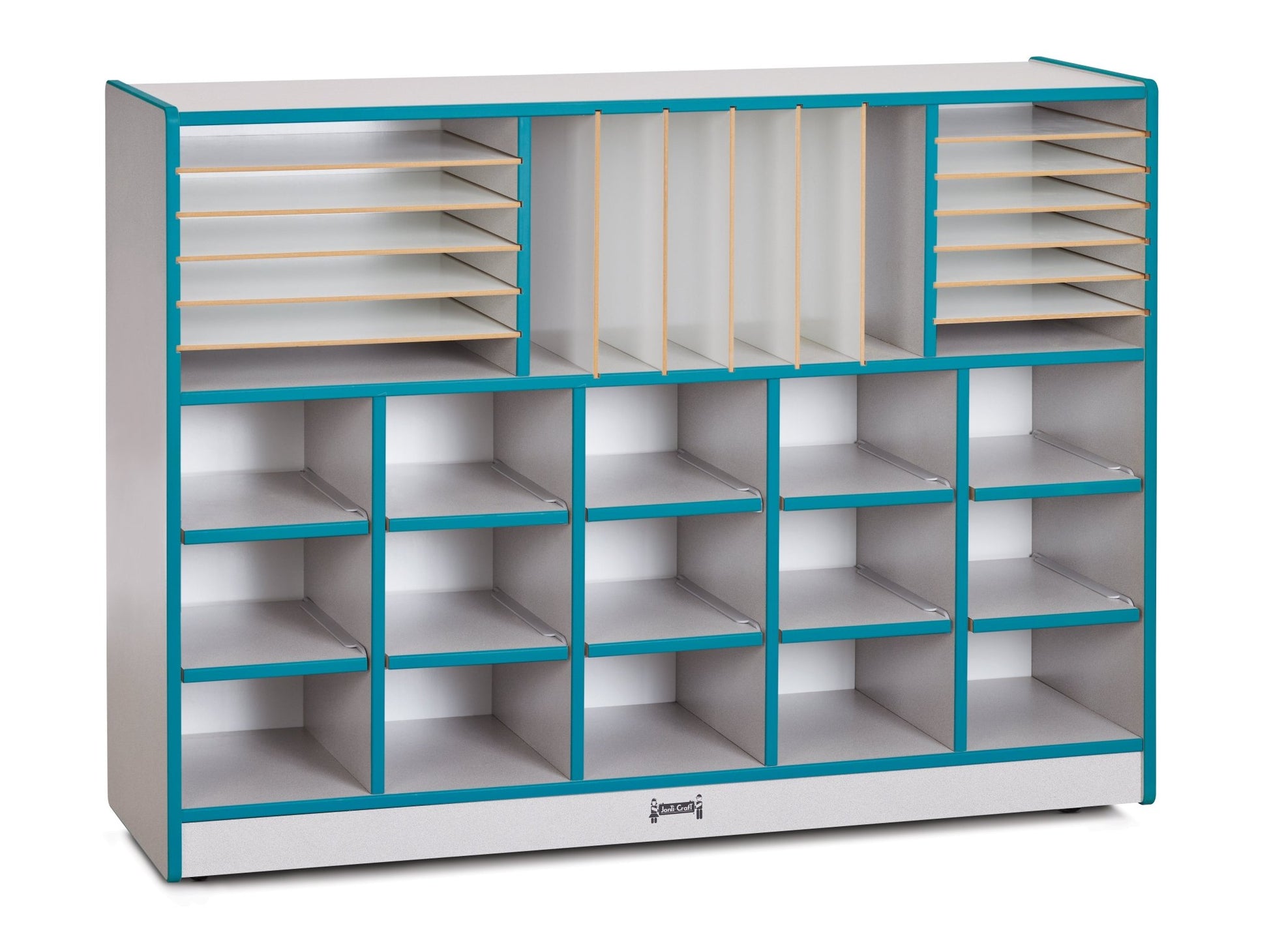 Rainbow Accents Sectional Cubbie - Tray Mobile Unit - without Trays - SchoolOutlet