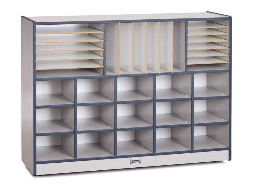 Rainbow Accents Sectional Cubbie - Tray Mobile Unit - without Trays - SchoolOutlet