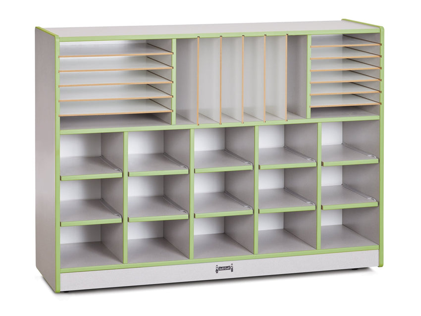 Rainbow Accents Sectional Cubbie - Tray Mobile Unit - without Trays - SchoolOutlet