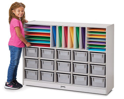 Rainbow Accents Sectional Cubbie-Tray Mobile Unit - with Trays