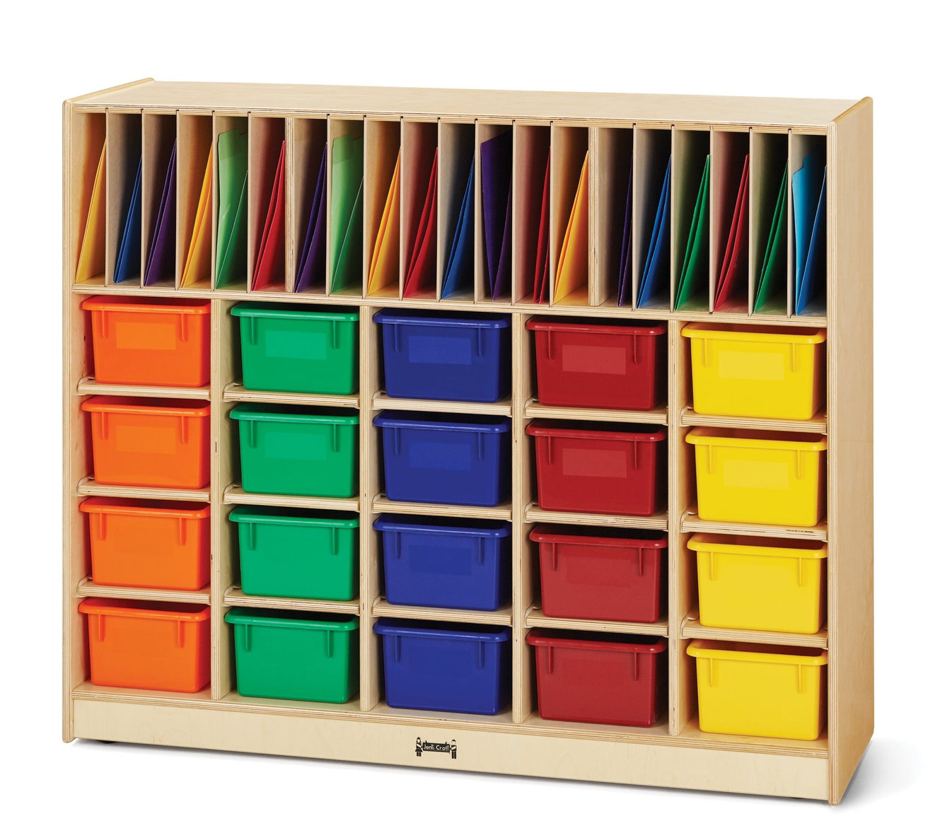 Jonti-Craft Classroom Organizer with Folder Partitions and Cubbie-tray ...