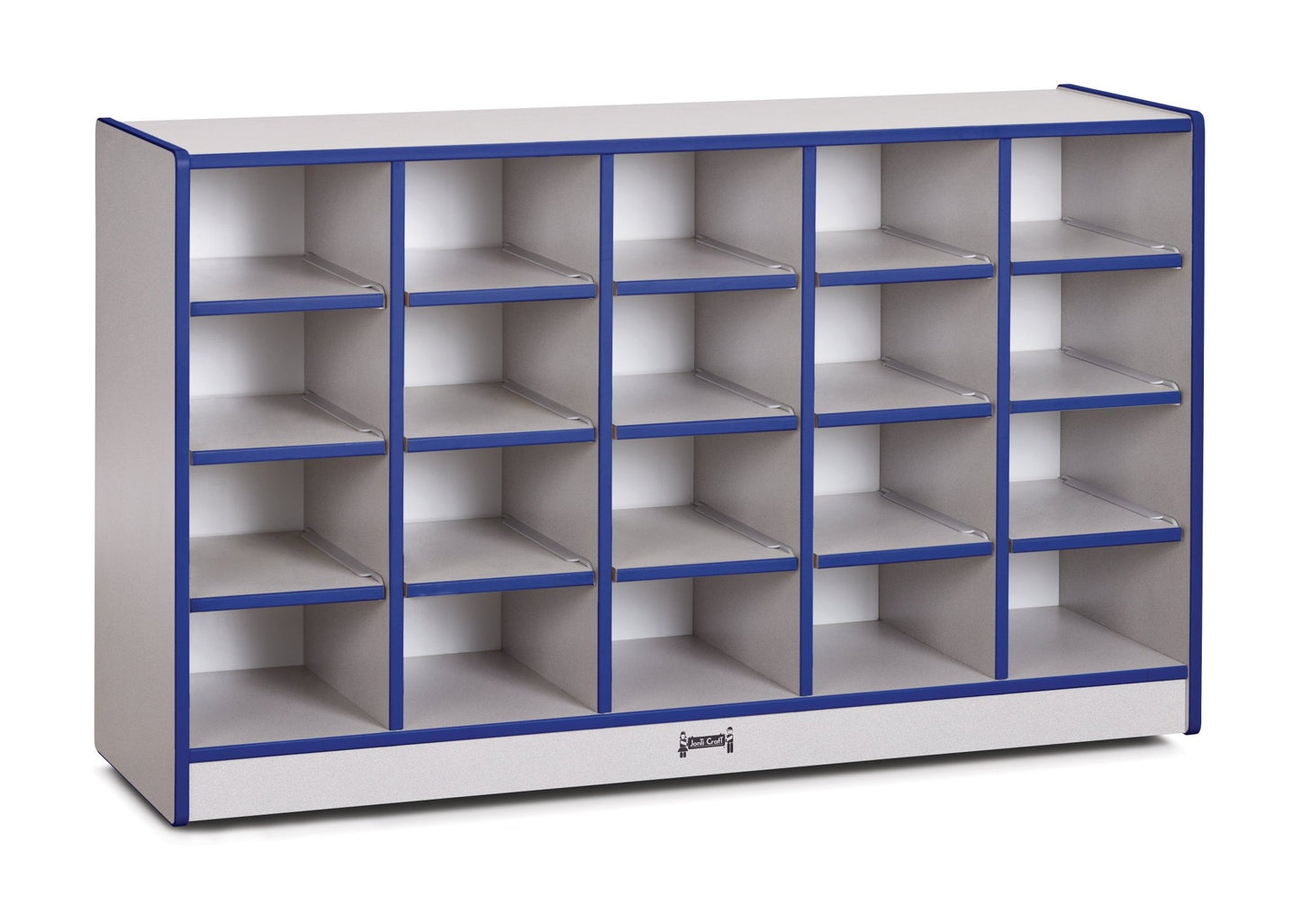 Rainbow Accents 20 Cubbie - Tray Mobile Storage - without Trays - SchoolOutlet