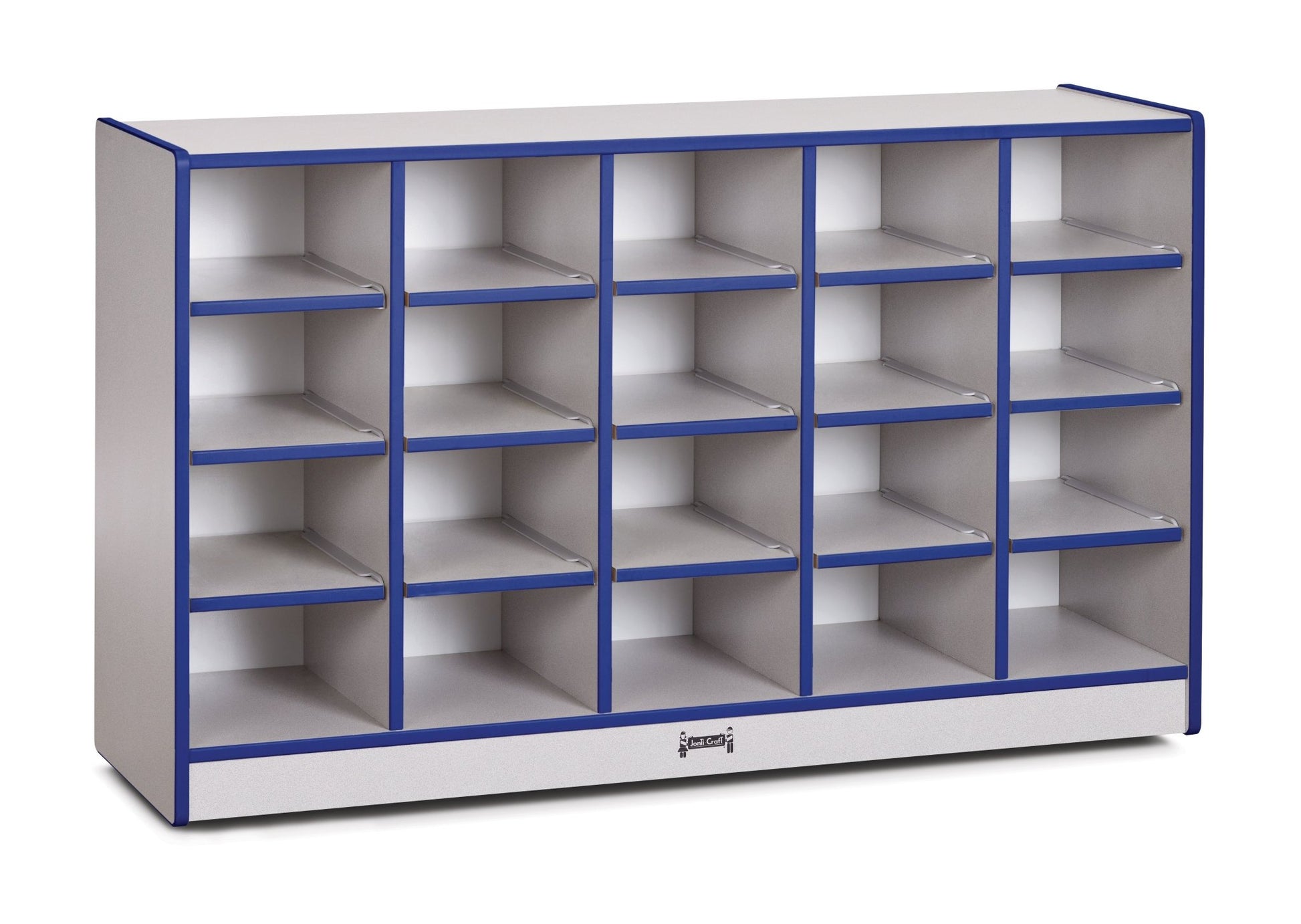 Rainbow Accents 20 Cubbie - Tray Mobile Storage - without Trays - SchoolOutlet