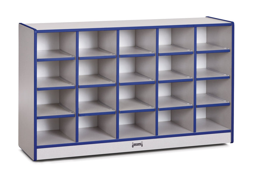 Rainbow Accents 20 Cubbie - Tray Mobile Storage - without Trays - SchoolOutlet