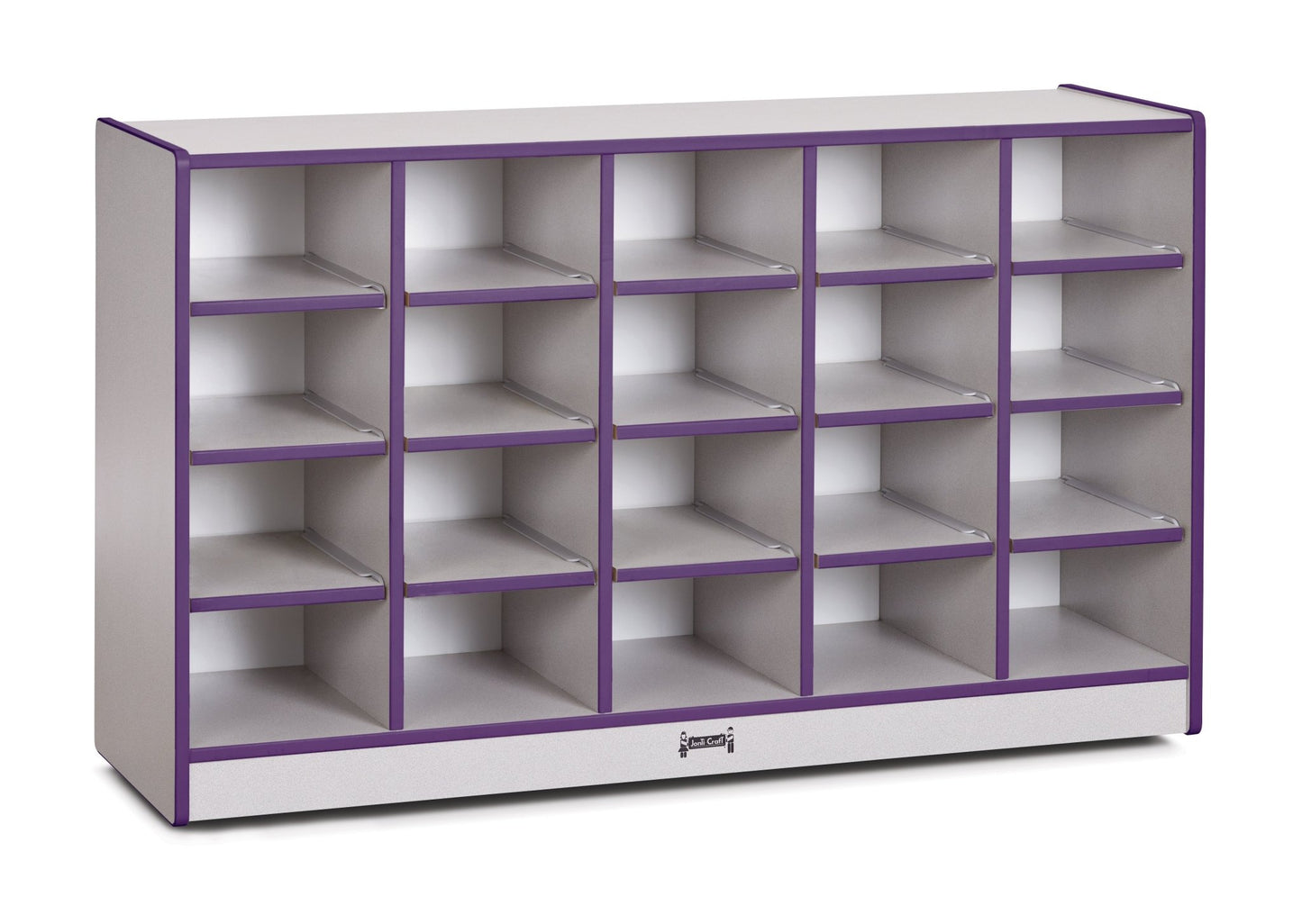 Rainbow Accents 20 Cubbie - Tray Mobile Storage - without Trays - SchoolOutlet