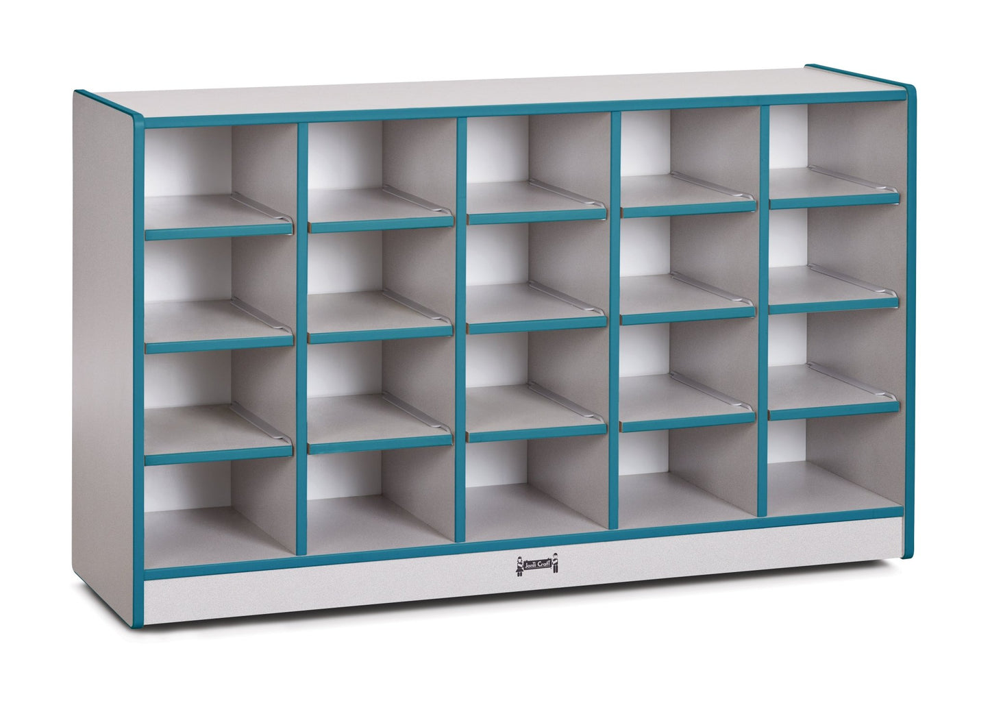 Rainbow Accents 20 Cubbie - Tray Mobile Storage - without Trays - SchoolOutlet