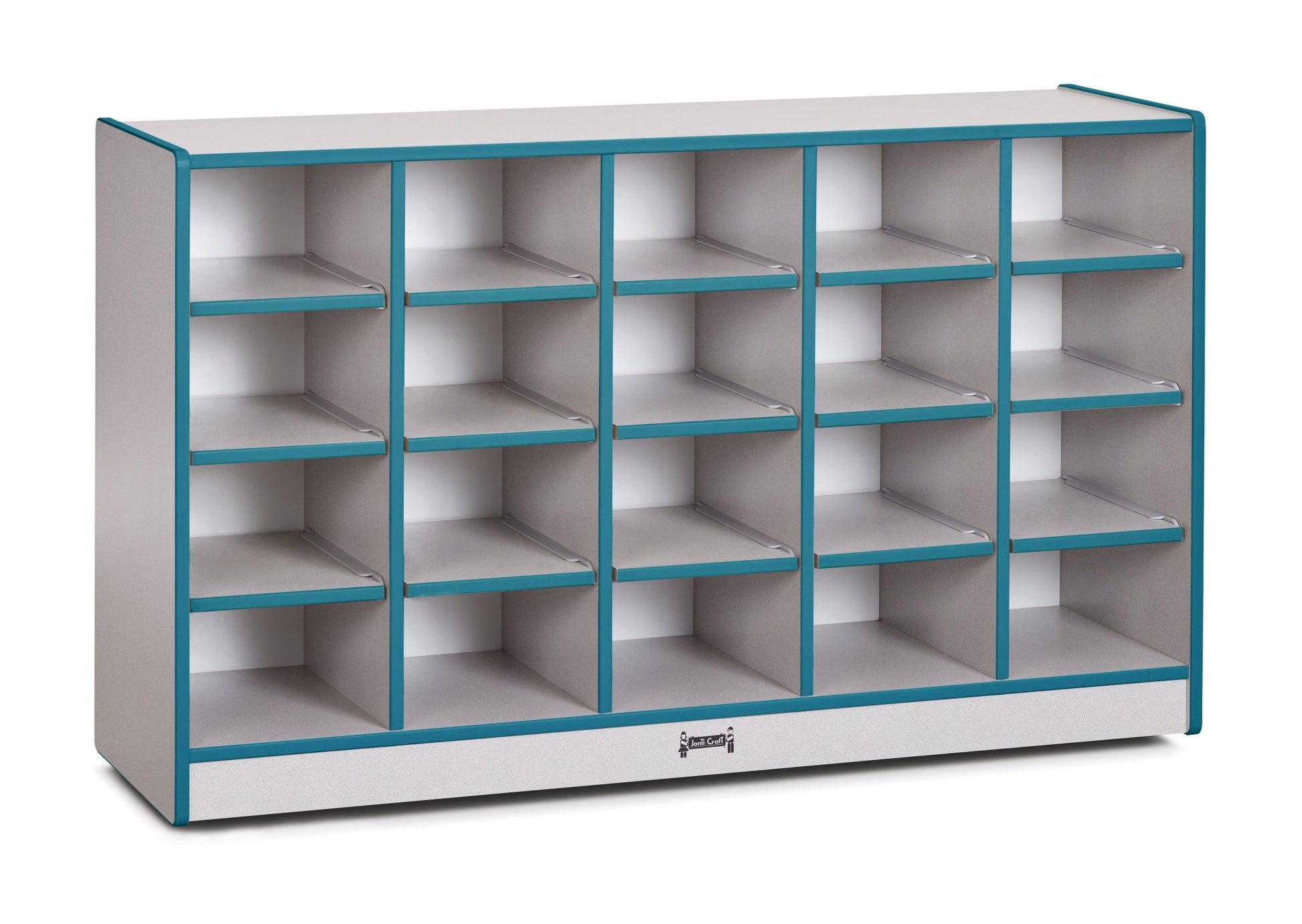 Rainbow Accents 20 Cubbie - Tray Mobile Storage - without Trays - SchoolOutlet